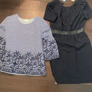 luna moon blouse & H&M dress